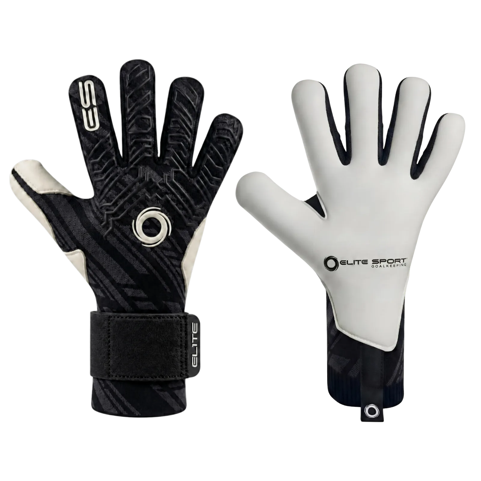 Elite Sport goalkeeper gloves entry-level T1B training model on a plain background