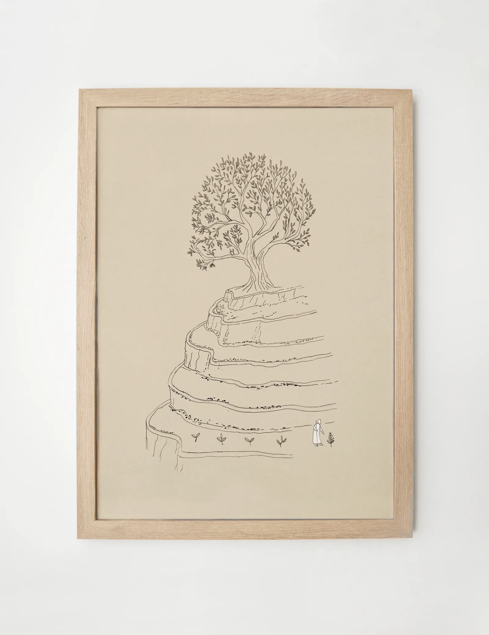 Christian Modern Faith as Small as a Mustard Seed Can Move Mountains print