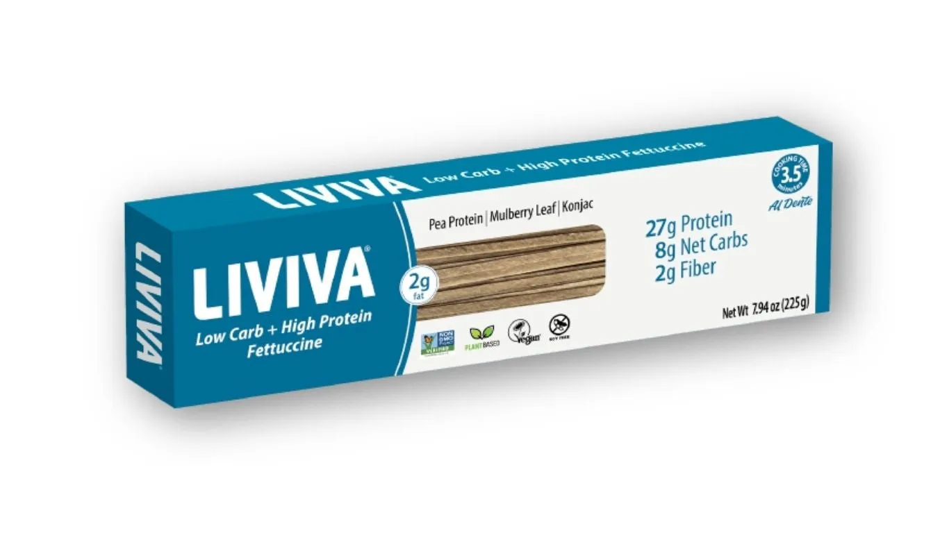 Liviva Foods low-carb high-protein fettuccine bulk pack