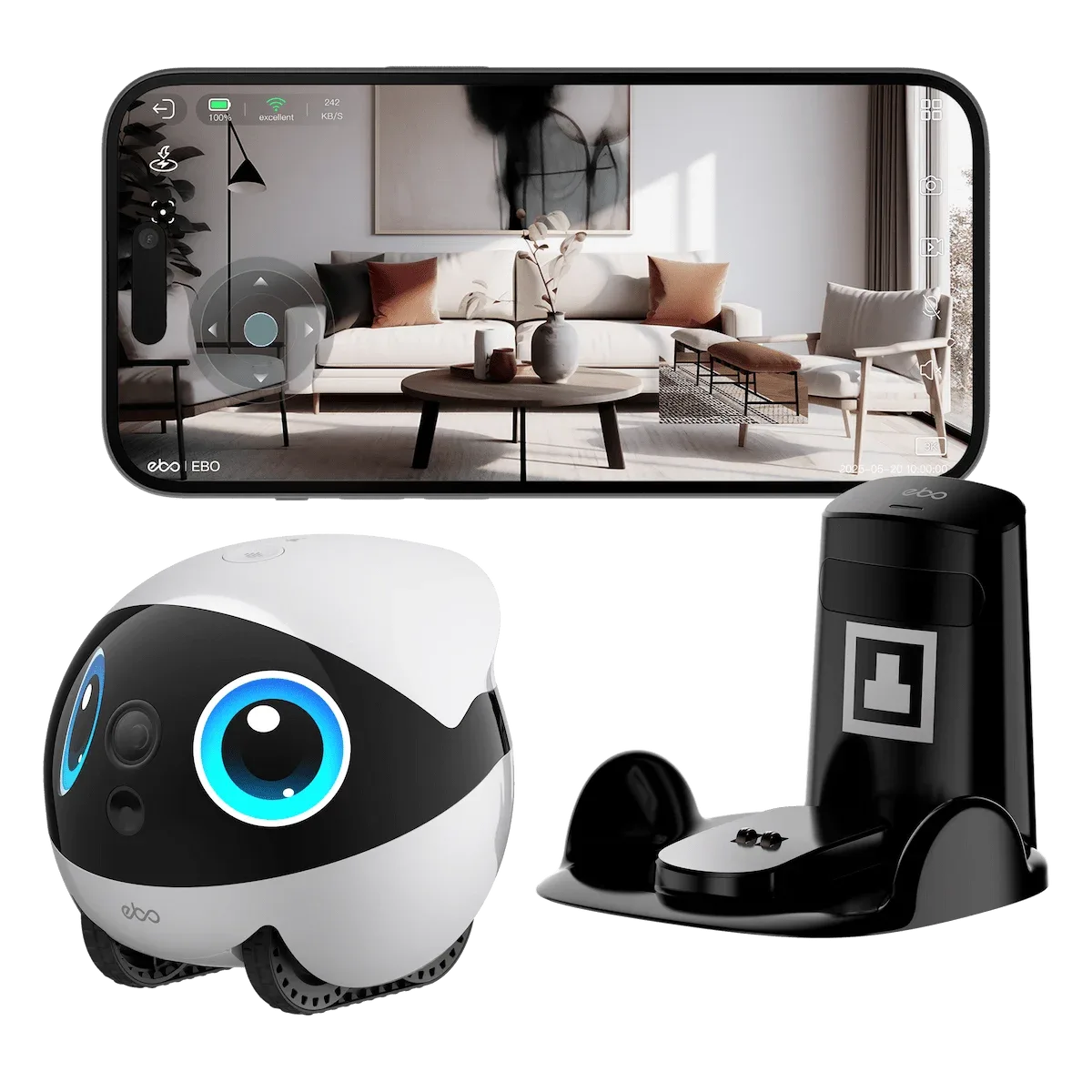 Enabot EBO Air 2 Plus pet camera robot with Smart Patrol feature