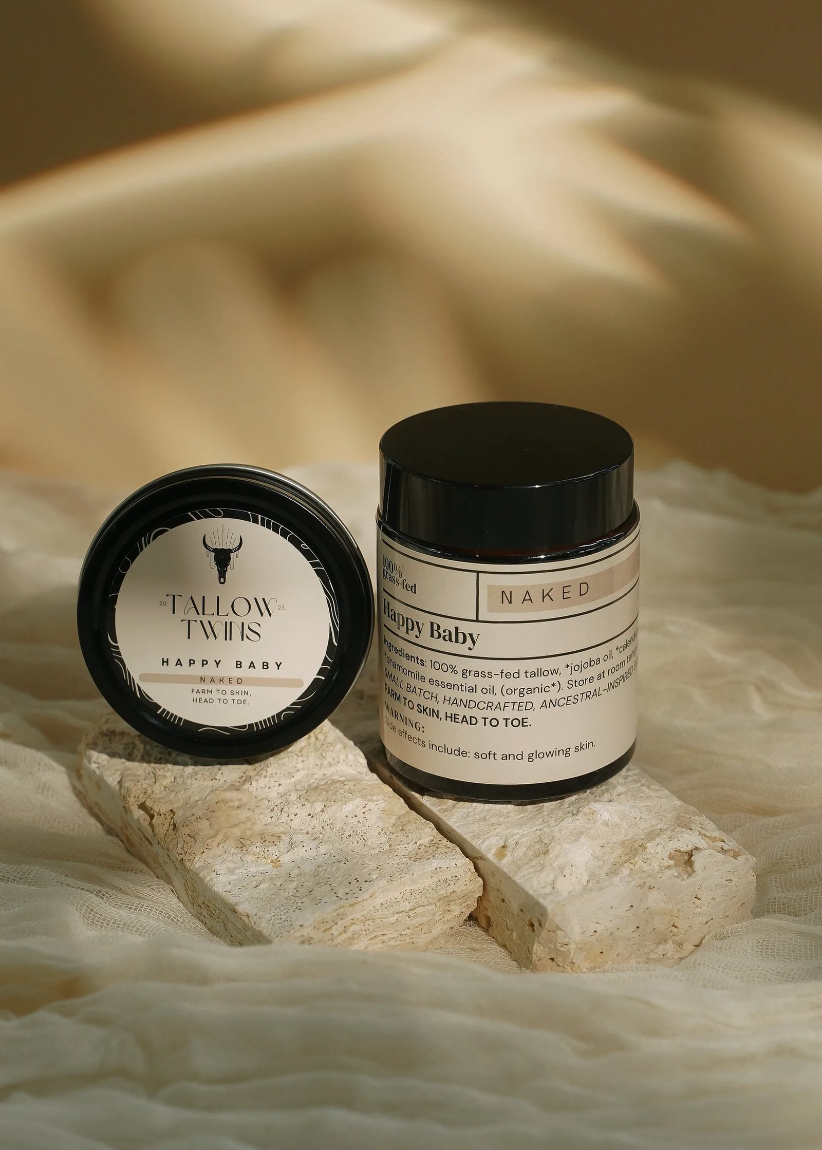 Tallow Twins Happy Baby gentle tallow balm from the bundle