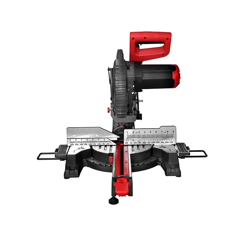 Machorool FM255 sliding compound miter saw cutting trim stock