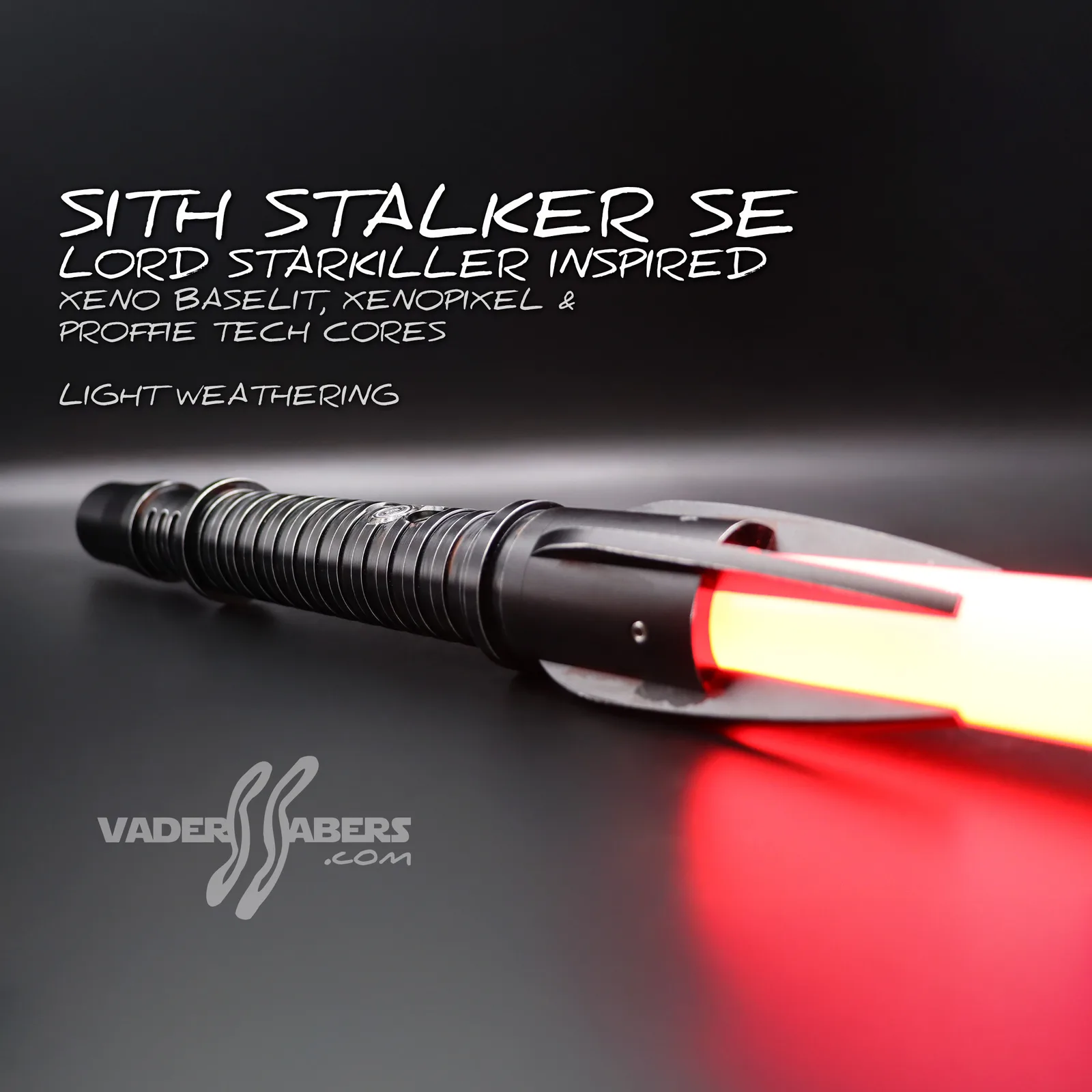 Vader's Sabers Sith Stalker SE hilt weathering detail