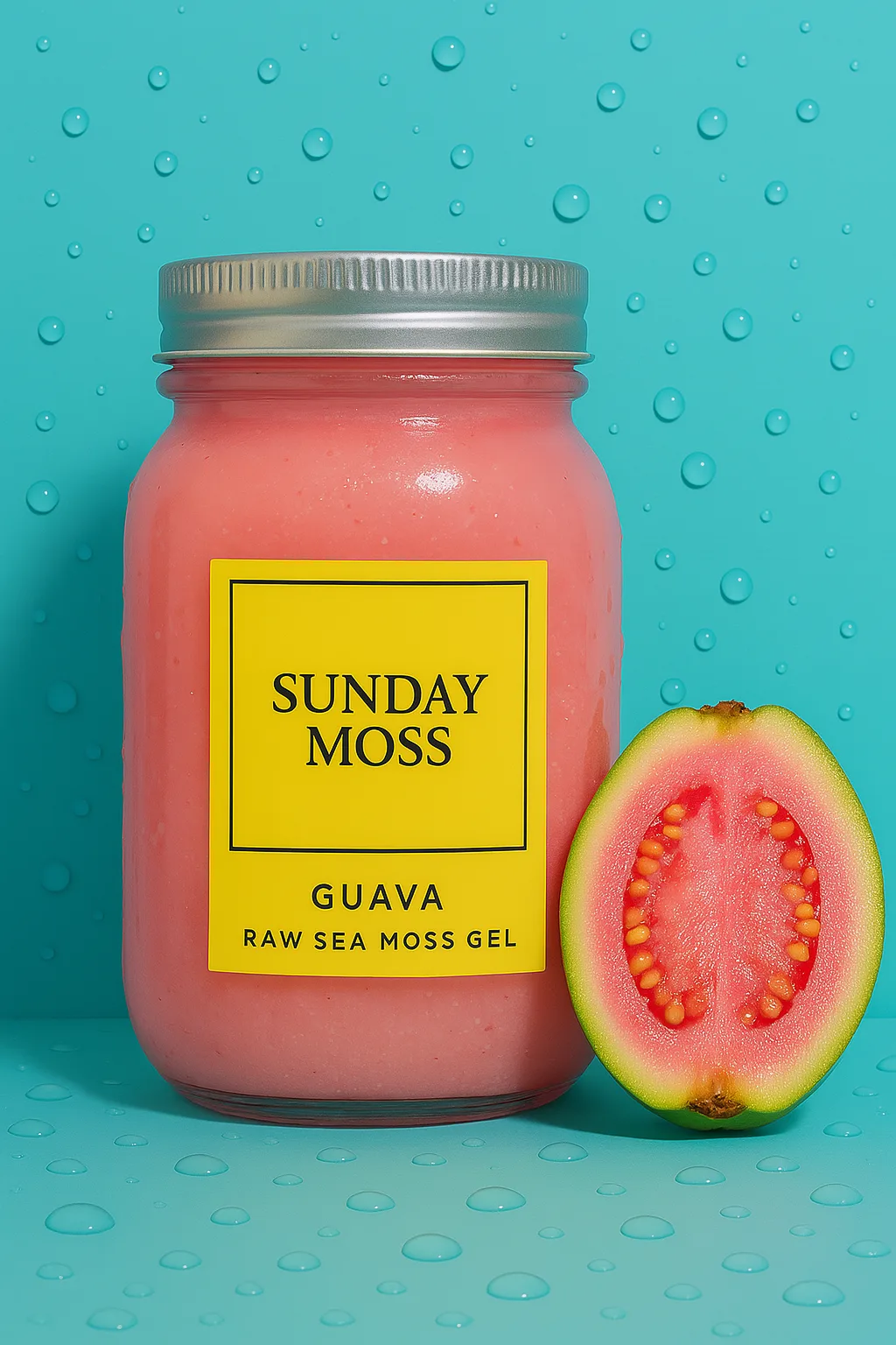 Sunday Moss Guava Mama sea moss gel jar