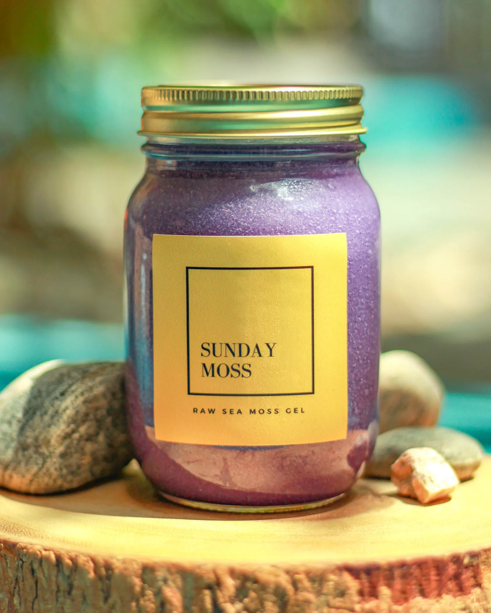 Sunday Moss Purple Moss sea moss gel jar