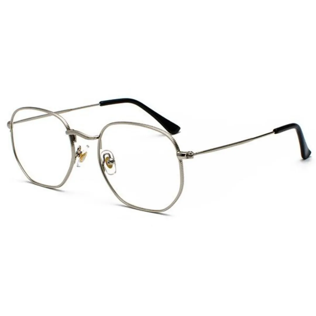 Fozoco Monaco blue light glasses in black frame, side angle
