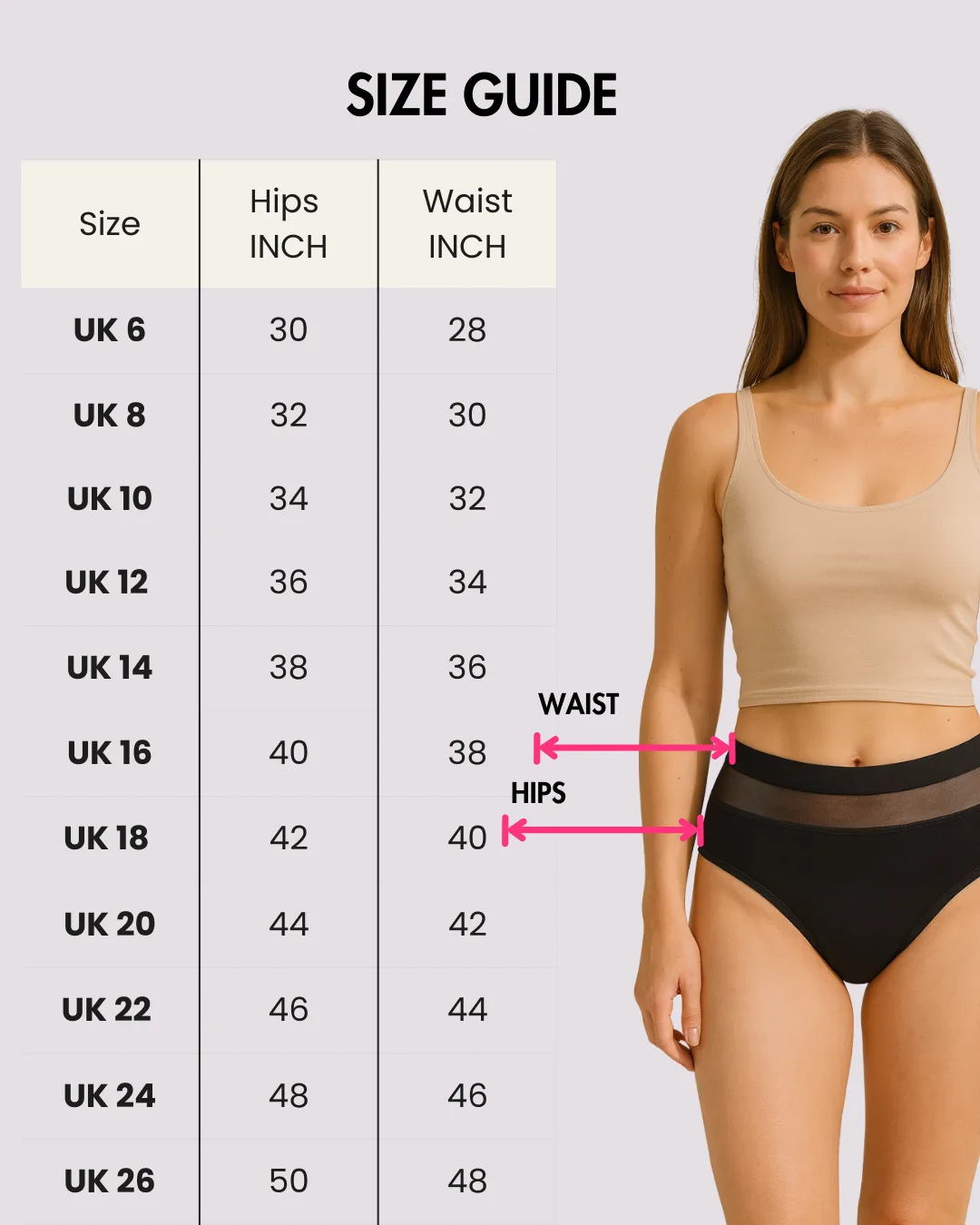 Flowette Active Fit gym period underwear full product view
