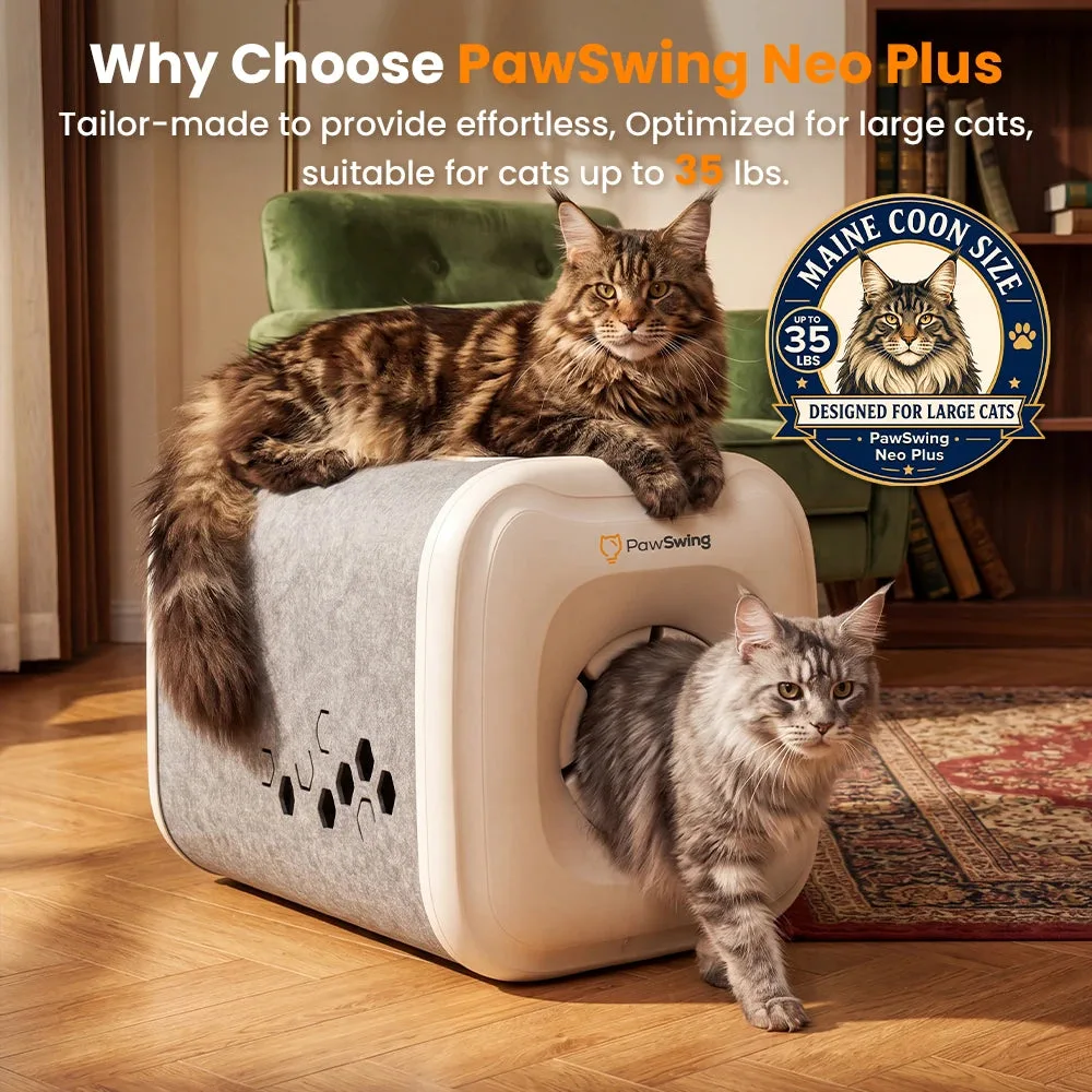 PawSwing Neo Plus large-cat self-grooming house for Maine Coons and Ragdolls