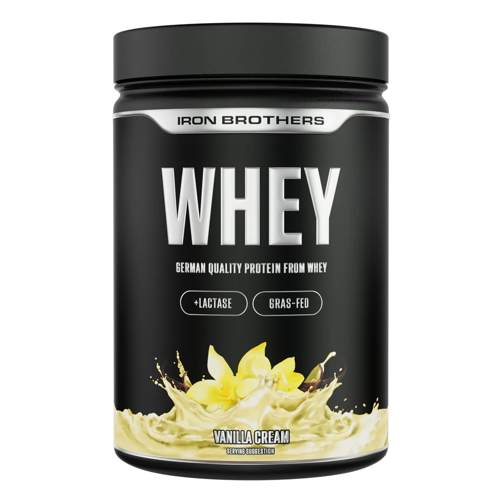 Iron Brothers review lineup of German whey protein and EAA Zero tubs