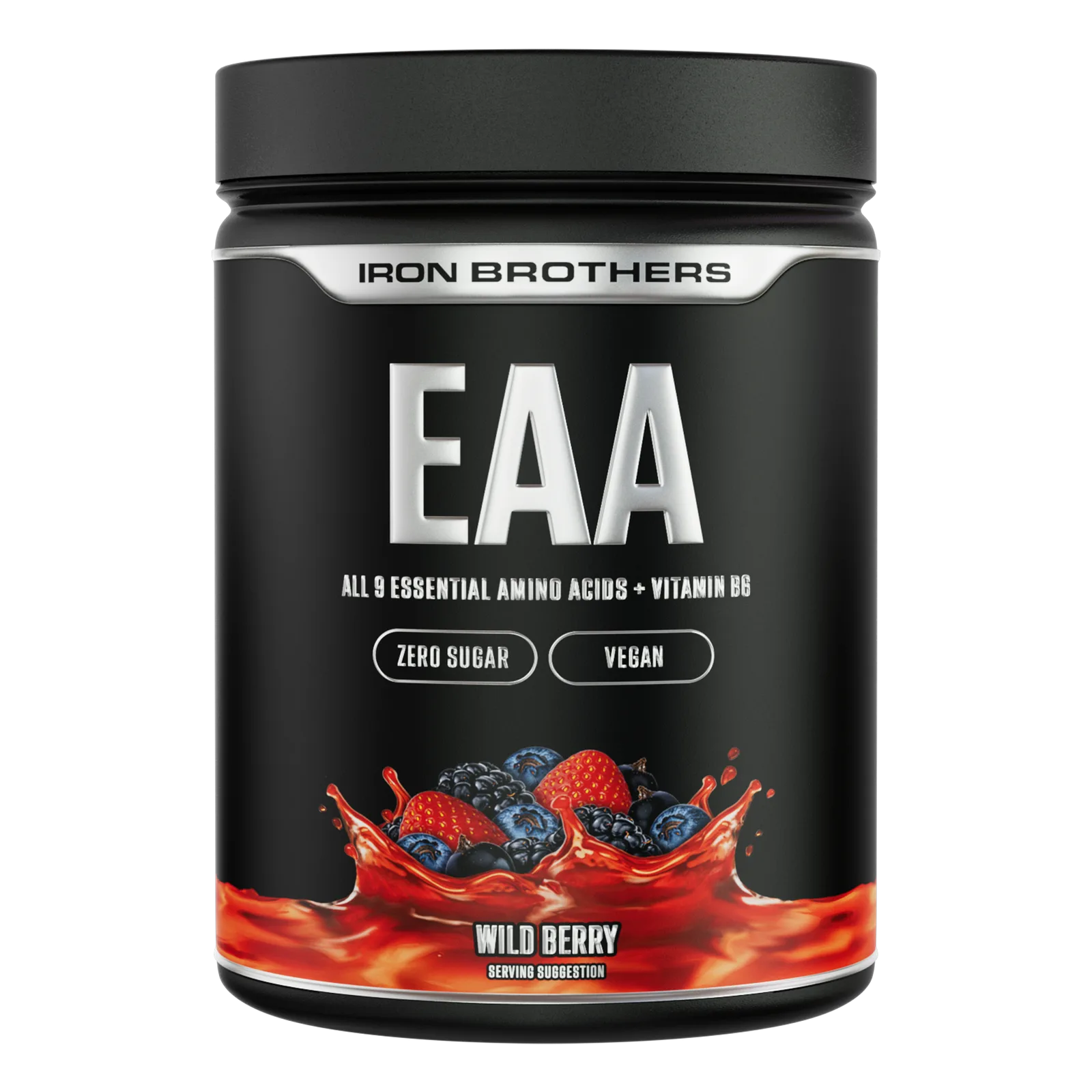 Essential amino acid powder mixed into a glass of water for intra-workout use