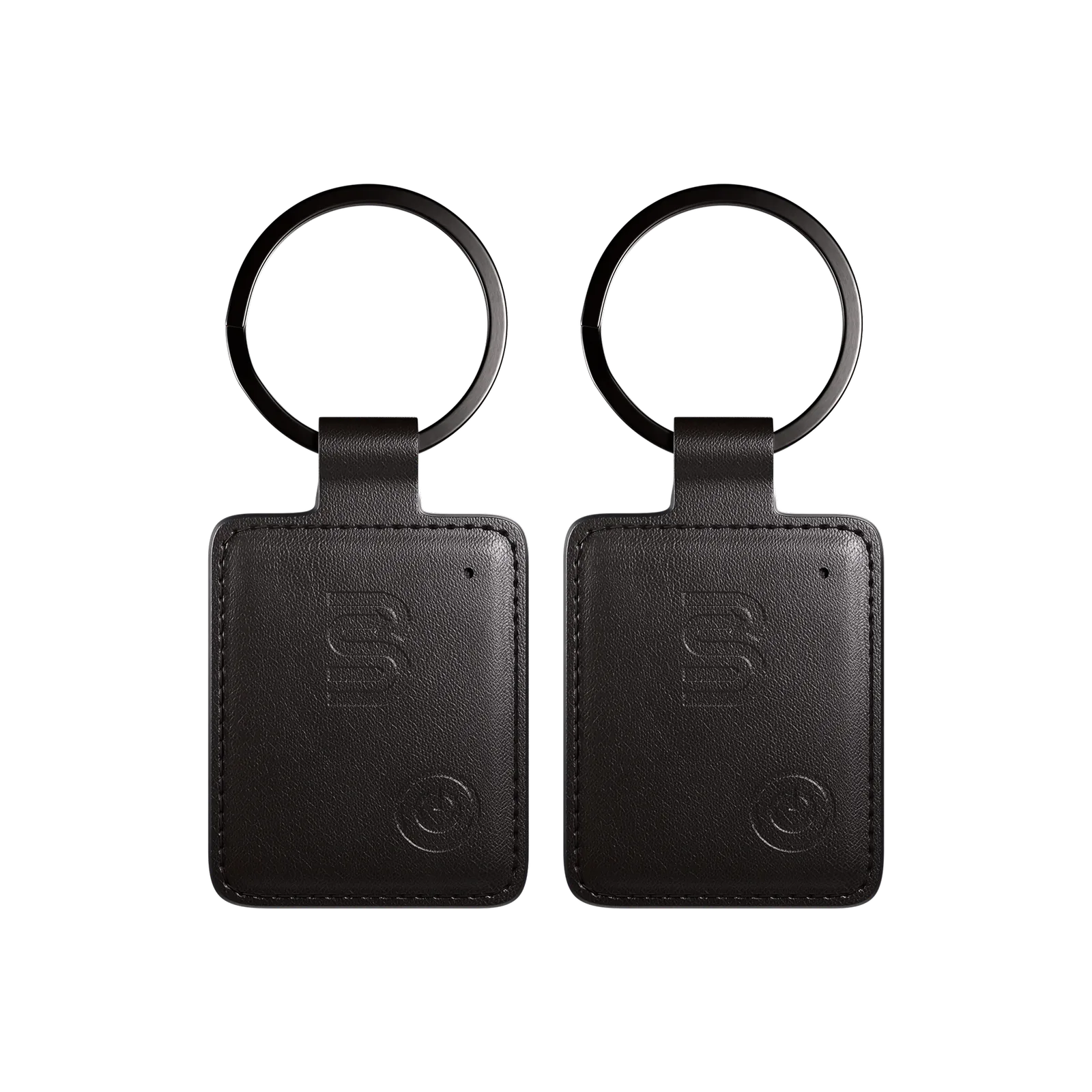 Close-up of the Bluestein SlimTag Key tracker charging port