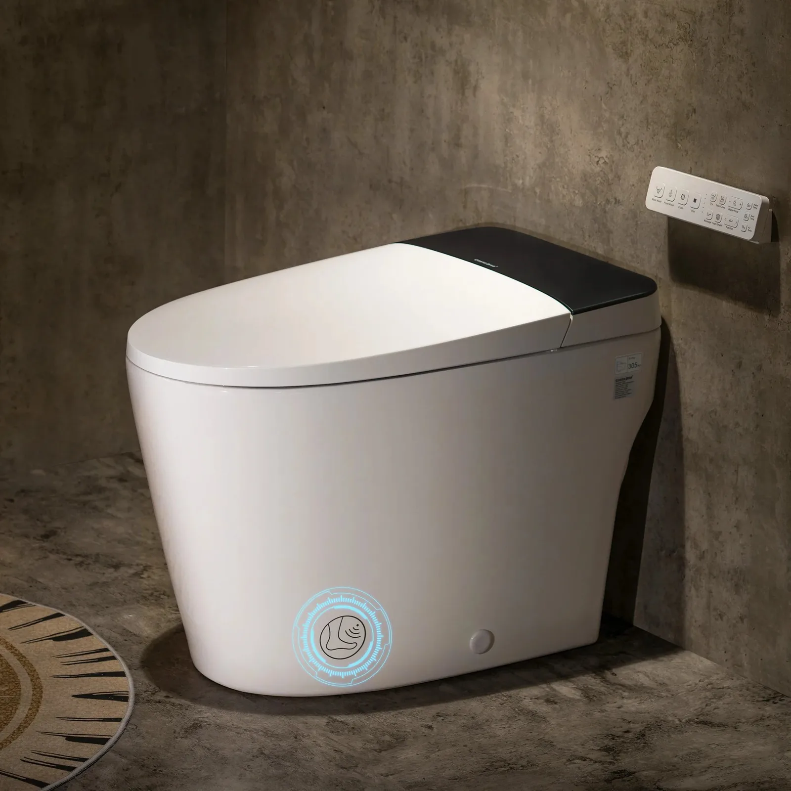 Casta Diva Home CD-W10V non-electric bidet toilet, front view