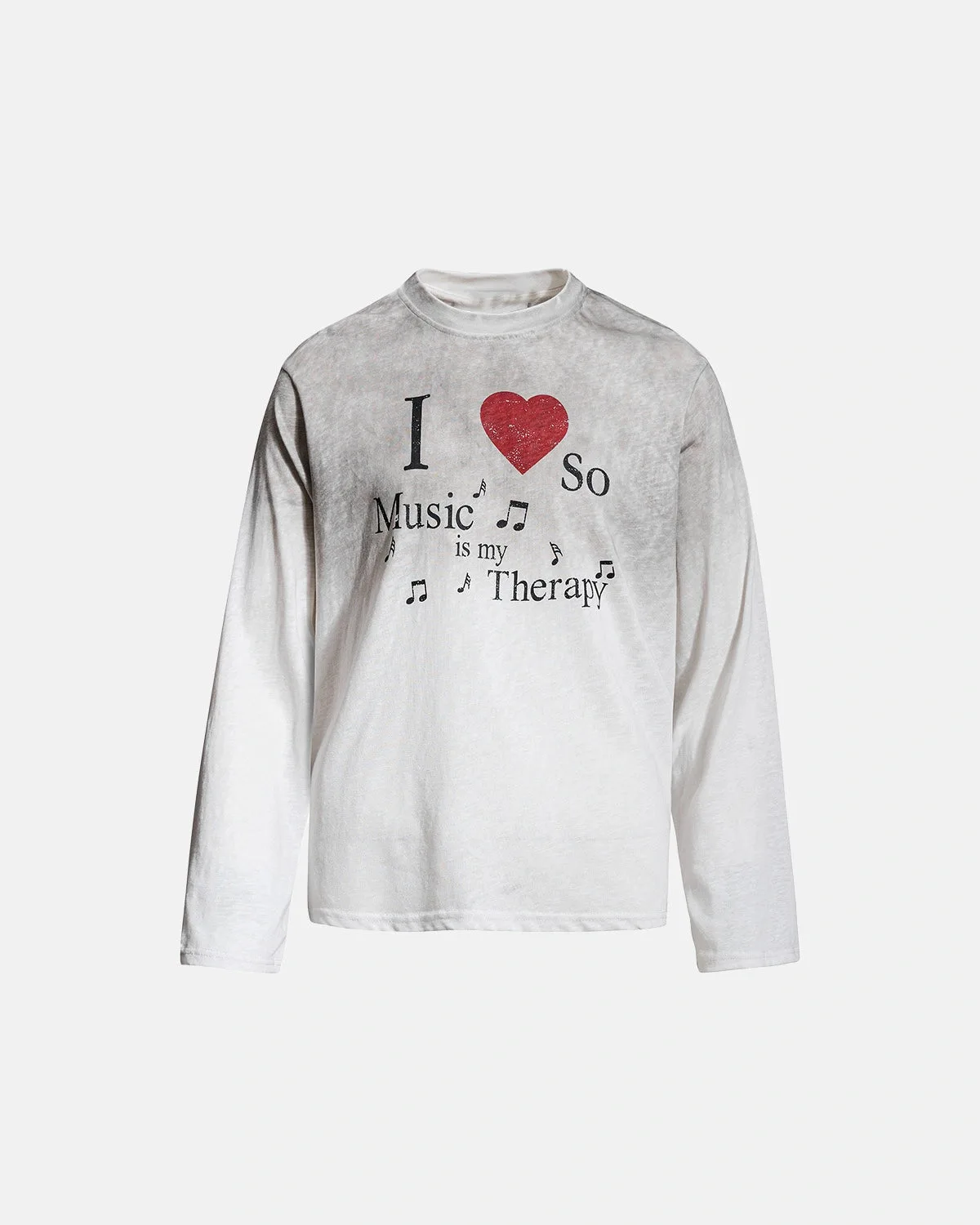 INFLATION Washed Music Long Sleeve T-Shirt MT0562