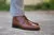 Sparrods Sahara lace-up leather boots in cognac full grain calf