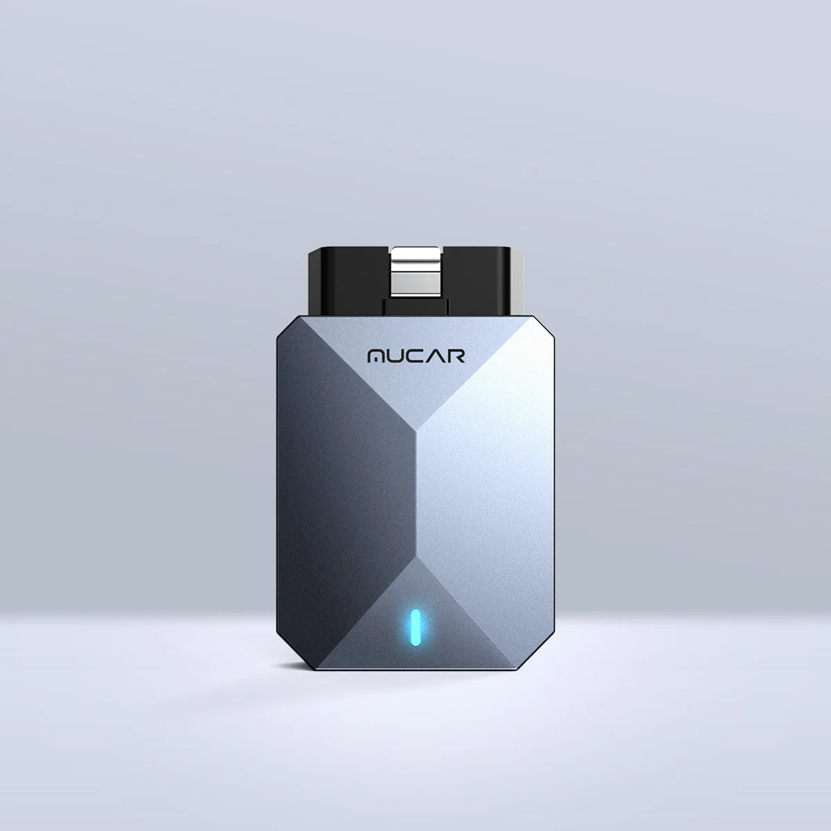 MUCAR BT200 MAX Bluetooth OBD2 scanner connected to vehicle diagnostic port