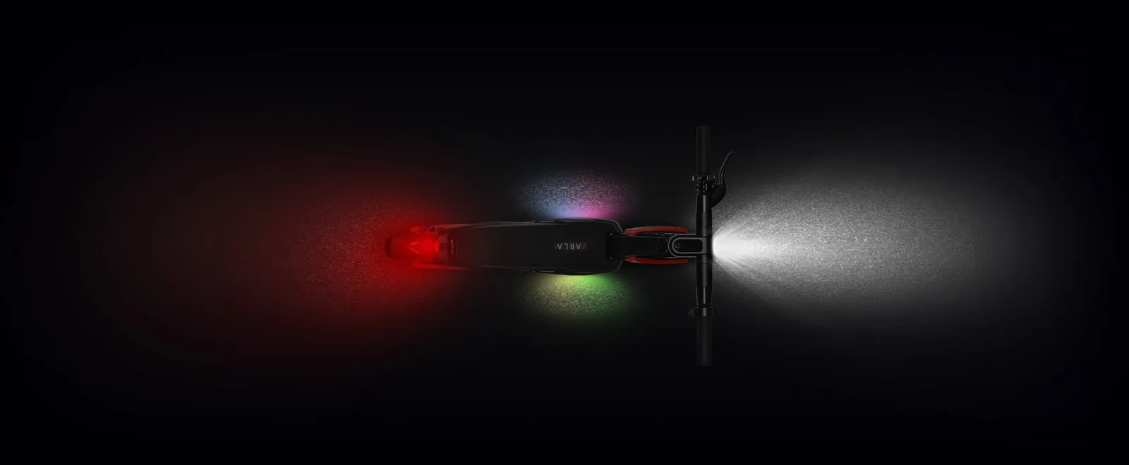 Varla electric scooters Pegasus folded for portable storage