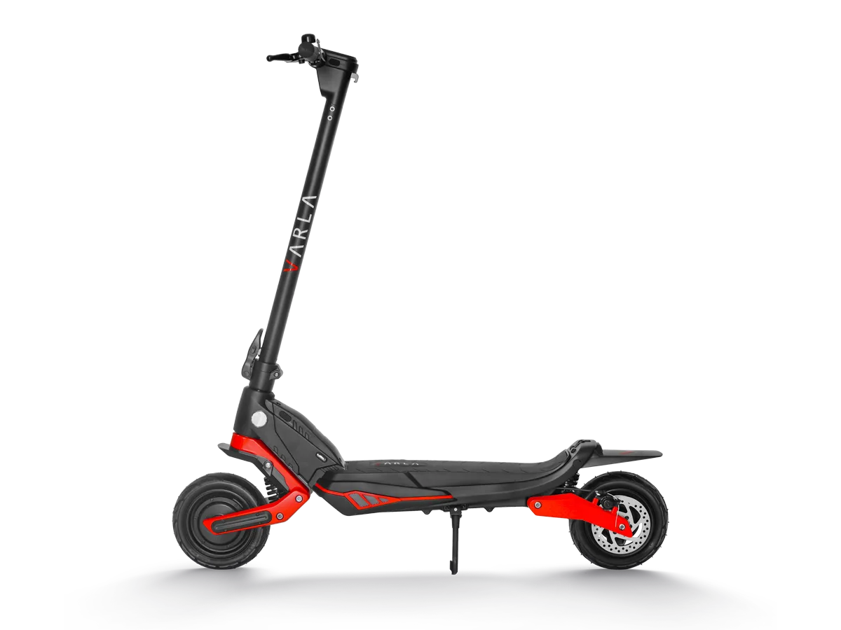 Varla Eagle One PRO all-terrain electric scooter on rugged trail