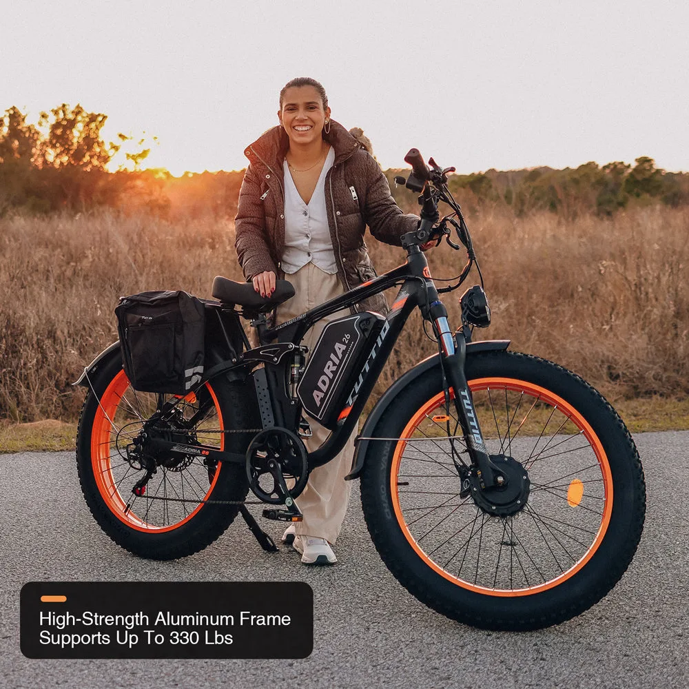 Tuttio electric bike Adria26 dual-motor all-terrain frame detail