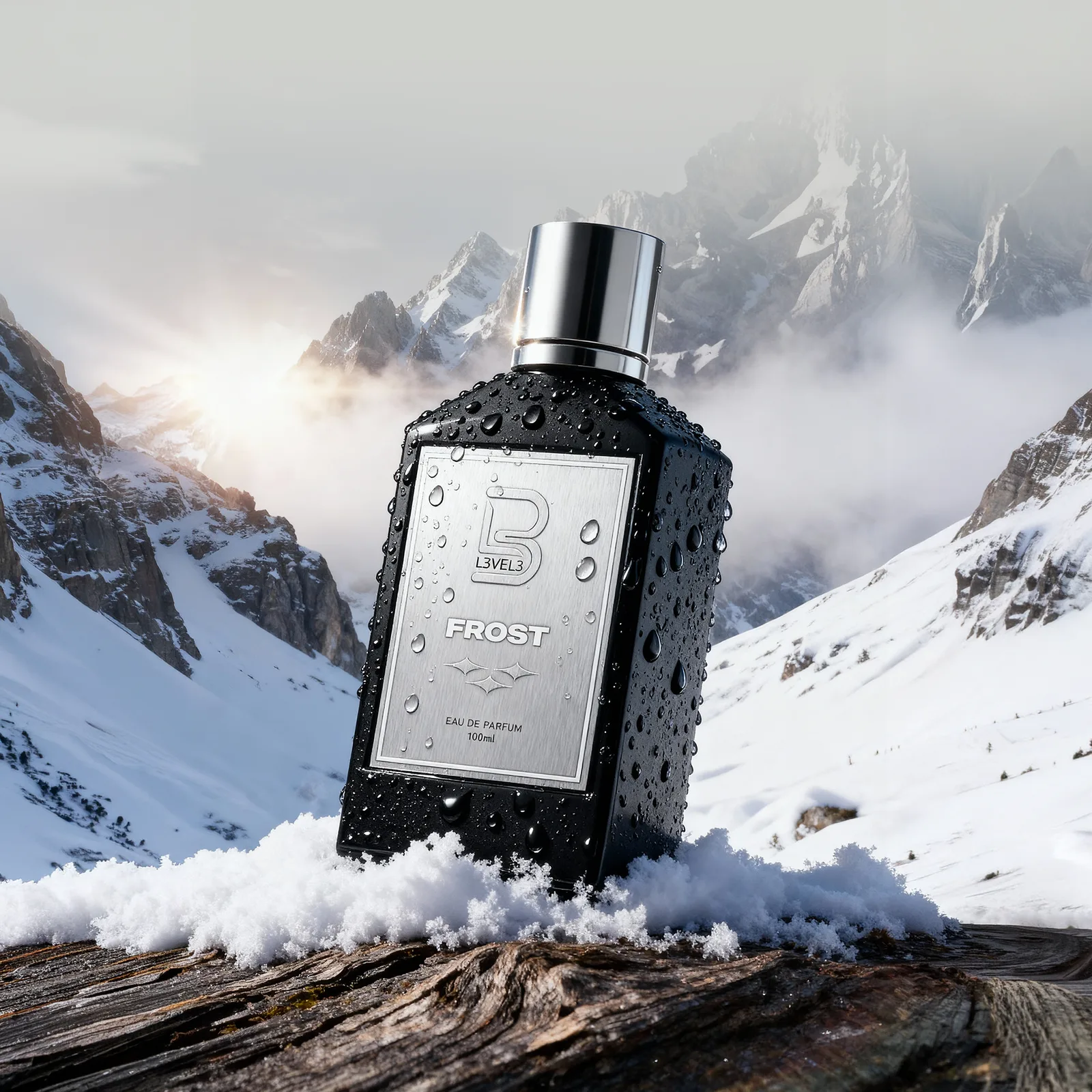 L3VEL3 Frost eau de parfum bottle, the cool spice scent of the 4-pack