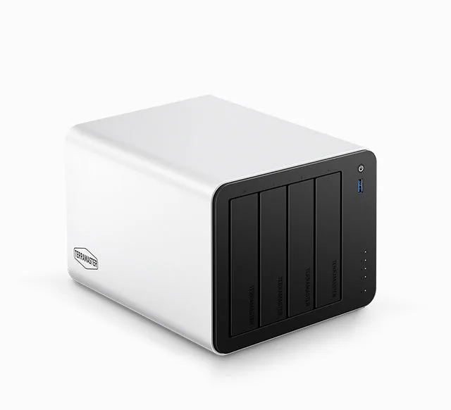 TerraMaster F4-425 Plus hybrid NAS unit with drive bays for the TerraMaster NAS review