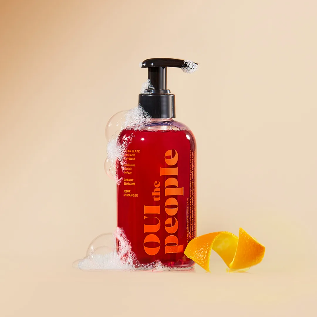 OUI the People Clean Slate Lactic Acid Body Wash pump bottle
