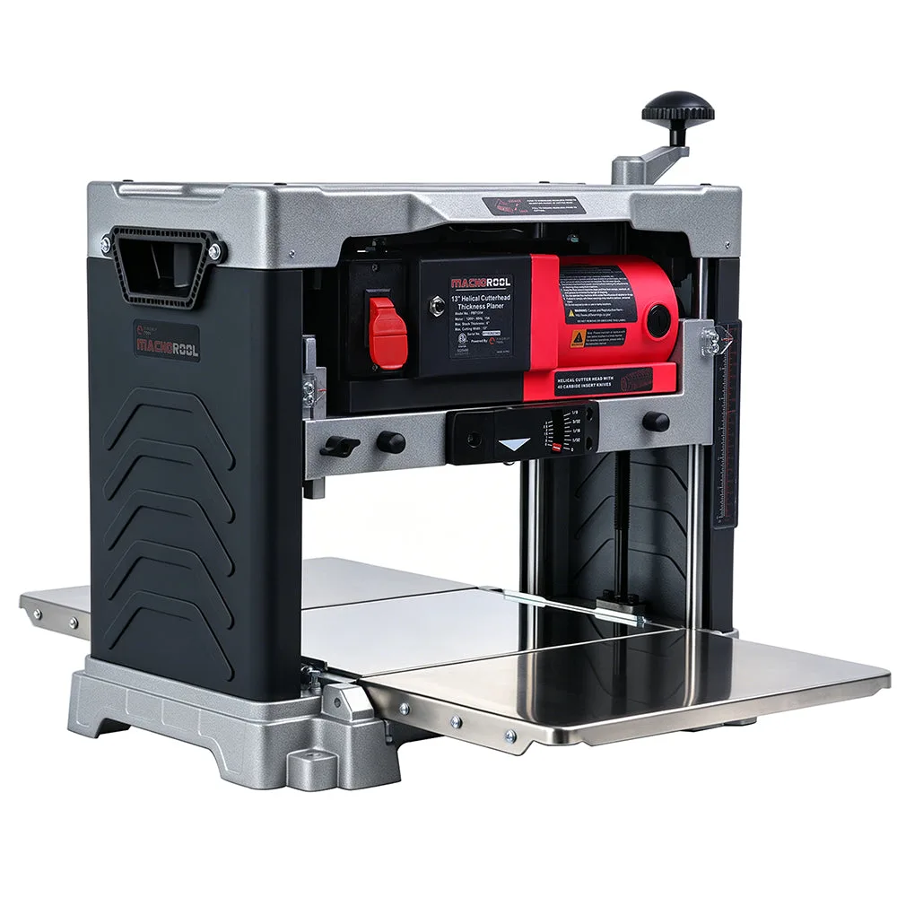 FindBuyTool Machorool FB131H benchtop thickness planer on a workbench