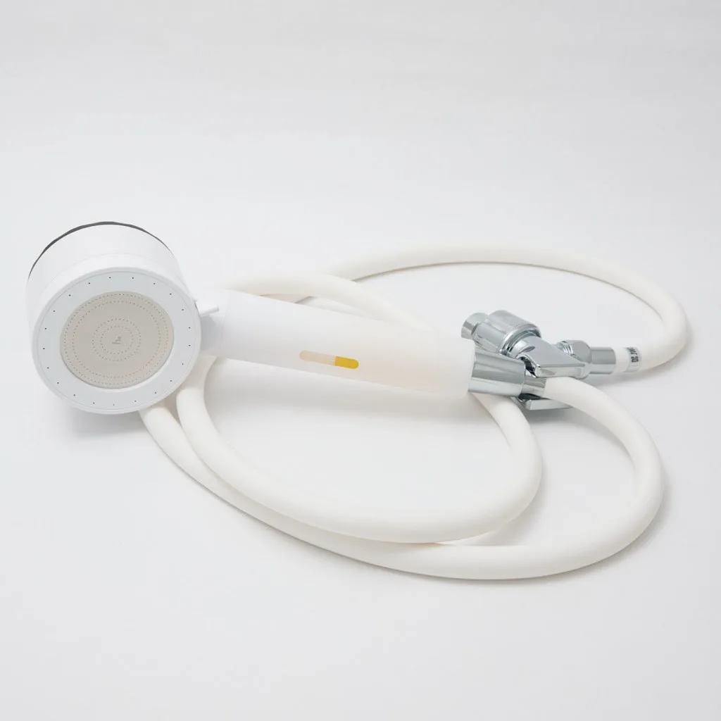 Helios Filter showerhead front angled shot in chrome finish