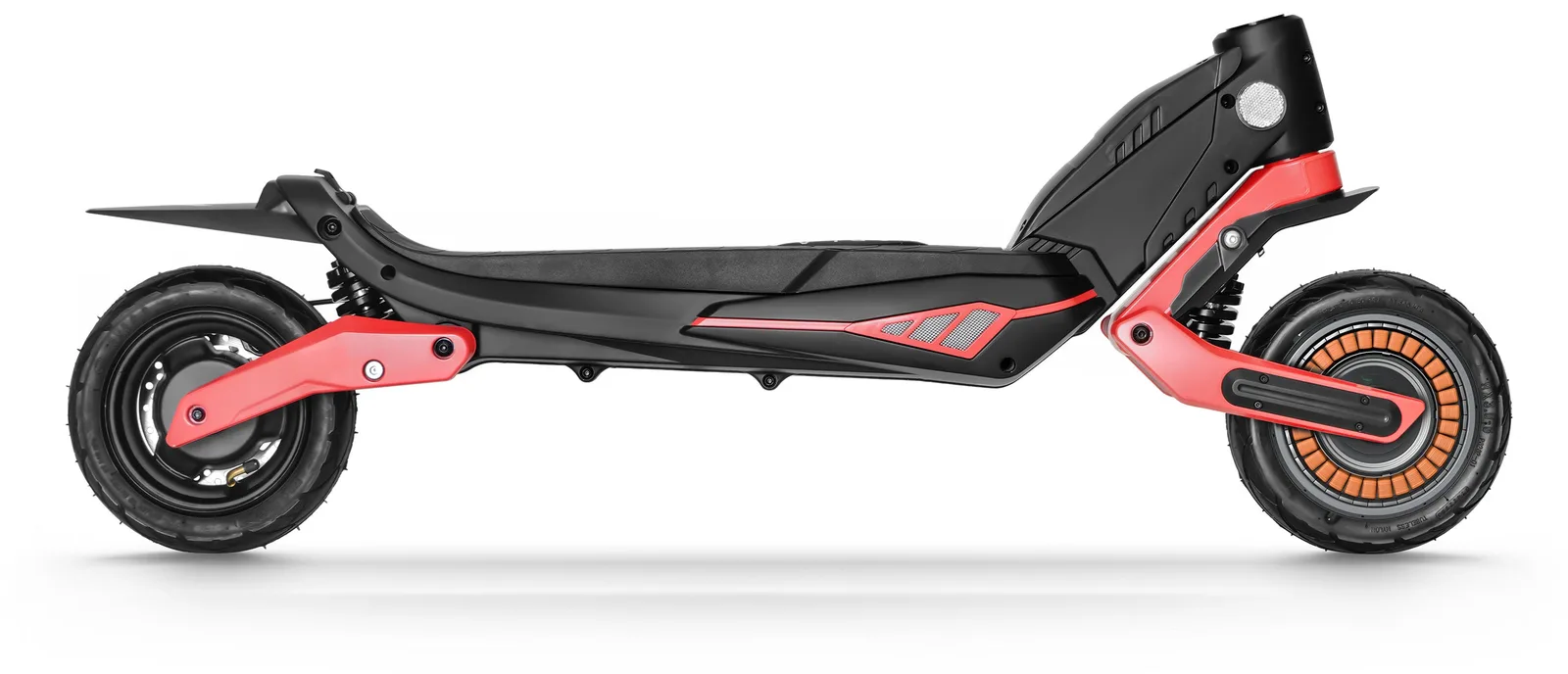 Varla electric scooters handlebar brake lever and LCD display close-up