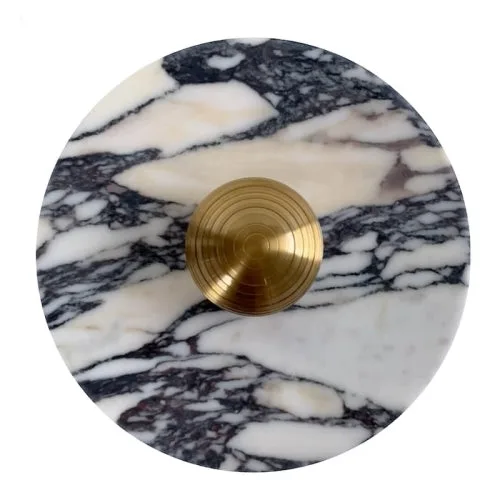 Hugbel Callix Nordic Marble Wall Light with gold frame and natural marble veining
